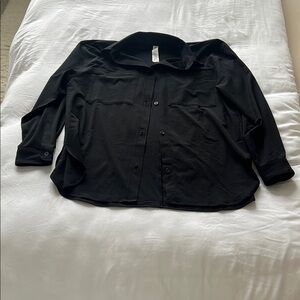 ALO Yoga Black Lightweight Shirt Jacket